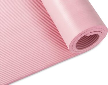 Фітнес-мат для йоги Queenfit NBR 180x61 см, 1,5 см, для пілатесу, аеробіки, з ременем для перенесення, м'ятний