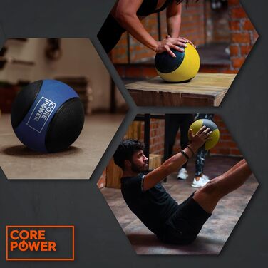 Медбол Core Power 7 кг для фітнесу, реабілітації та тренувань тіла, вага 1-10 кг, високоякісний обтяжений м'яч