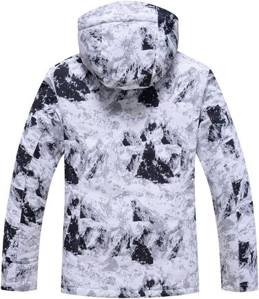 GS SNOWING Комплект чоловічого костюма: куртка та штани, ізольований, водонепроникний, для сноуборду та зимових видів спорту #02 Білий + Білий