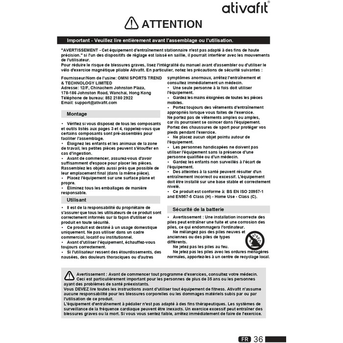 ATIVAFIT 3-в-1 складаний магнітний велотренажер для дому з ручним вимірюванням пульсу та LCD дисплеєм, фітнес-велосипед для спортсменів, чорний, компактний