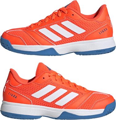 Дитячі кросівки Adidas Ligra 8 для залу (38 2/3 EU) - Team Solar Orange/Cloud White