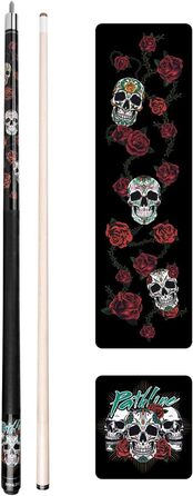 Більярдний кий Pathline Billard-Queuestab – канадський клен, 13 мм наконечник, чорний/мотоцикл, 147,3 см, 0,5 кг