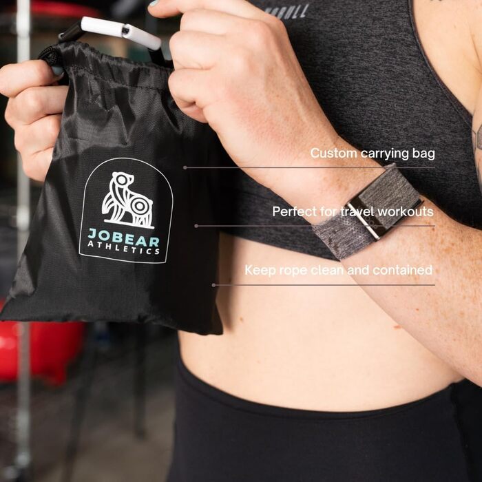 Стрибковий скакалка JOBEAR Athletics з кульками для фітнесу - зручні ручки з Grip Tape, без спутанню, регульована - для дорослих, підлітків та дітей (батьків)