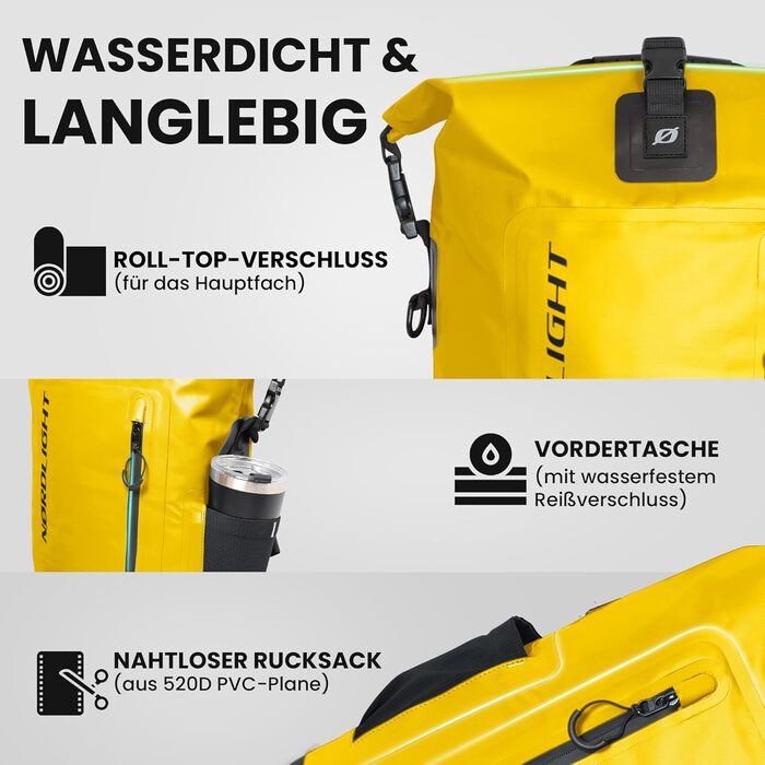 Водонепроникний рюкзак Nordlight Roll Top 25L Hybrid - Dry Bag з відділенням для 15