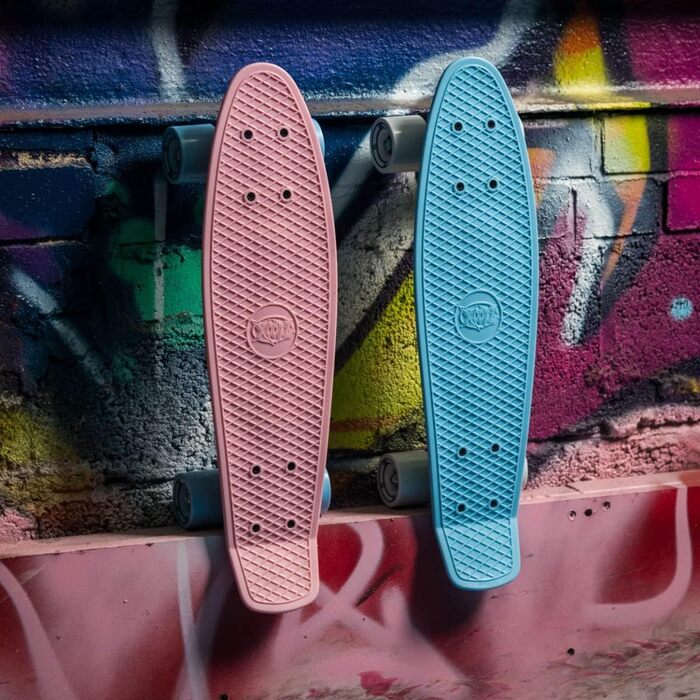 Скейтборд Xootz Cruiser для дітей, ретро-дизайн, пластик, готовий до використання