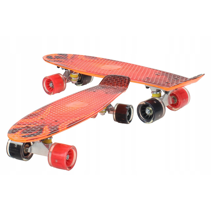 Пенні-борд Aurora з LED-колесами, 56x15 см, підшипники ABEC-7