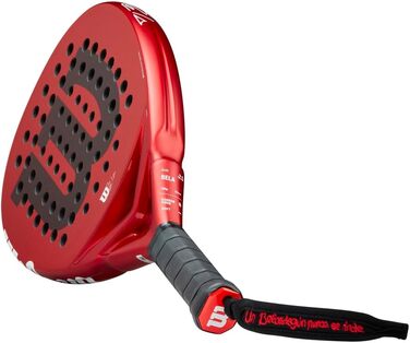 Падель ракетка Wilson Bela Elite V2.5, карбон/EVA, 365 г, червона