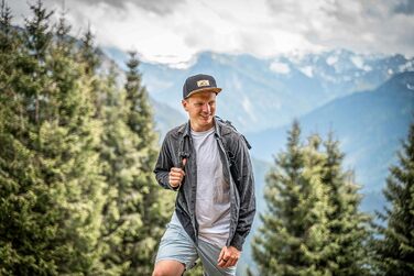 Унісекс кепка-снапбек Jumping Bird чорна, регульована бейсболка для активного відпочинку