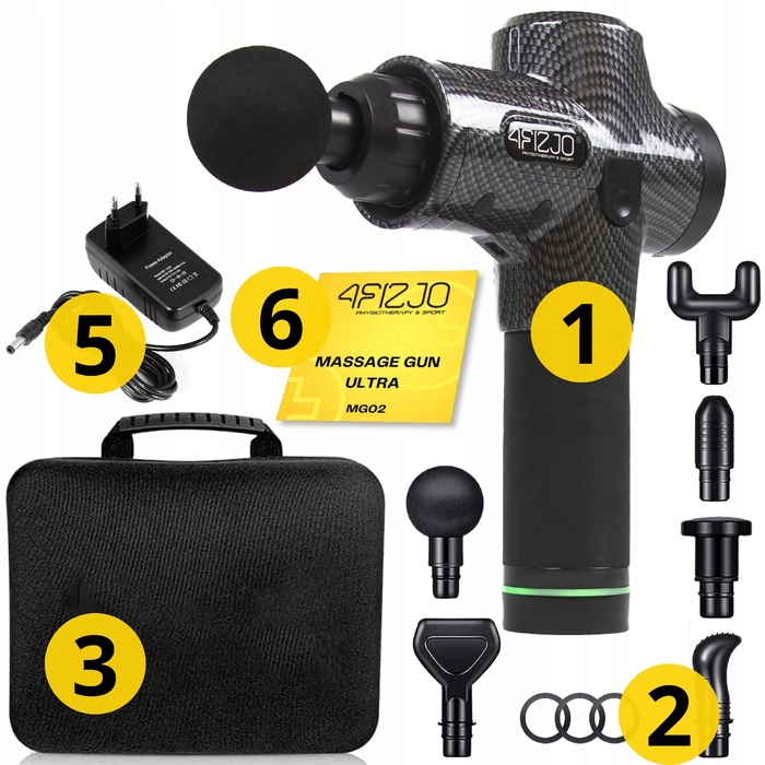Перкусійний масажер 4FIZJO Massage Gun ULTRA, 100 Вт
