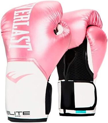 Боксерські рукавички Everlast Pro Style Elite - унісекс, рожевий/білий, 12oz