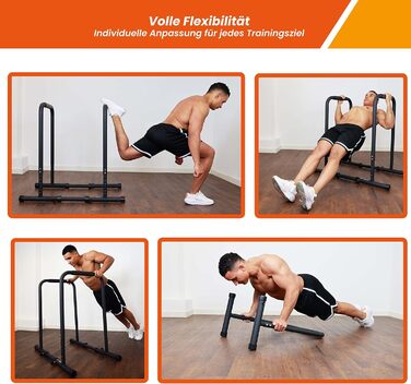 Бруси для віджимань DH FitLife, паралети для дому, регульовані 80-100 см, обладнання для калістеніки та силових тренувань
