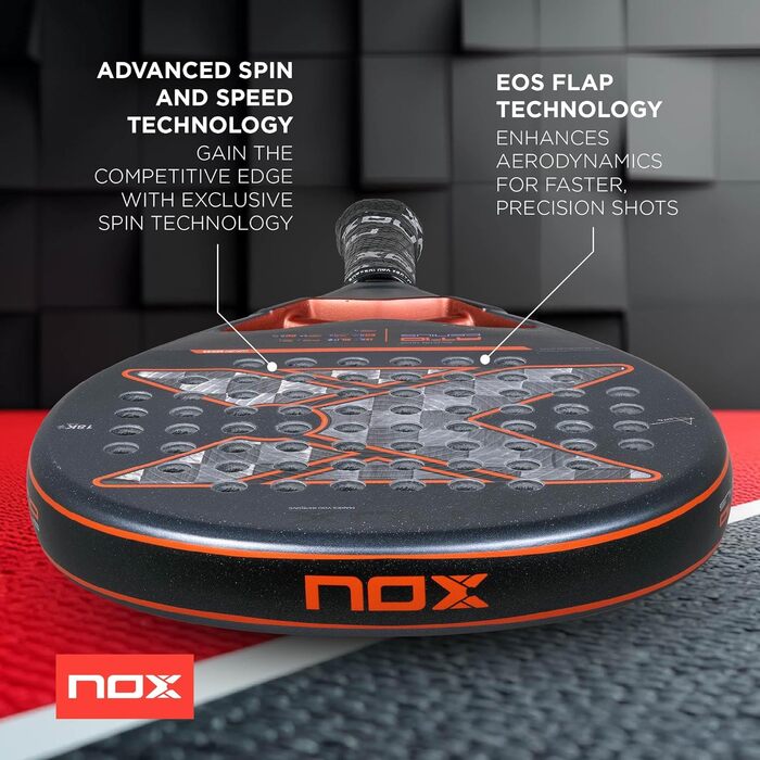 Падель ракетка Nox AT10 Genius Attack 18K Alum 360-375 г, Агустін Тапія