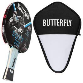 Ракетка для настільного тенісу Butterfly Timo Boll SG77: професійна ракетка для хобі та тренувань, сертифікована ITTF, з паноазійською гумою та ергономічною ручкою