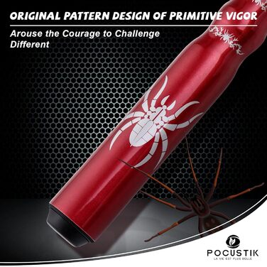 Набір більярдних київ POCUSTIK (2 шт.), 58'' - набір для дорослих, ергономічні киї для більяру, для дому, з канадського клена, чорний/червоний