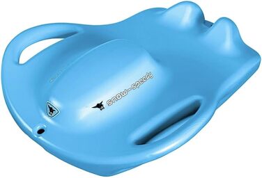 Санки пластикові BIG Snow Speedy, блакитні, з ручками та сидінням, для дітей від 5 років і дорослих, зимова іграшка