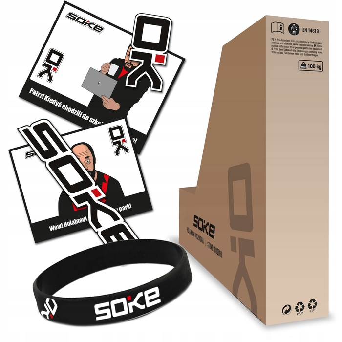 Трюковий самокат SOKE Evo ABEC-9 Stunt, до 100 кг