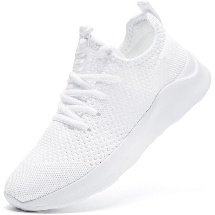 Чоловічі кросівки для спорту, тенісу, ходьби та бігу. Модельні, легкі, дихаючі фітнес-кросівки для залу та джогінгу, розмір 43 EU, білі