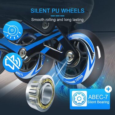 Дитячі ролики для катання на роликах, розмір 34-37, світлові колеса, рожеві