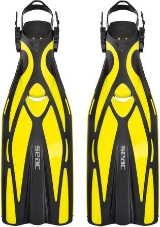 Ласти для дайвінгу SEAC F1, ультралегкі (730 г), регульовані, жовті (37/39)