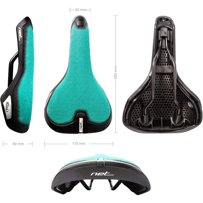 Сідло велосипедне Selle Italia Net Green Liberty для міста, трекінгу та електровелосипеда