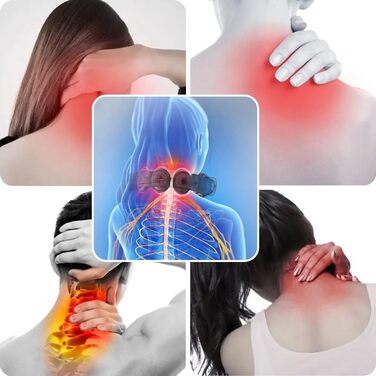 Електричний масажер для шиї та плечей з підігрівом та 4 режимами масажу