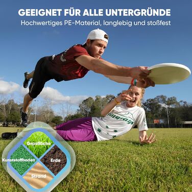 Фрісбі Eurodisc Ultimate Profi 175г - професійний спортивний диск для тренувань та змагань, екологічний, дальність польоту понад 100м