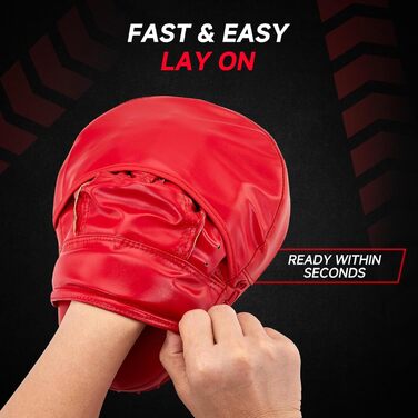 Боксерські рукавички Boxpads для тренувань, ударів та захисту, MMA, Муай Тай, Кікбоксинг, бокс (червоні)