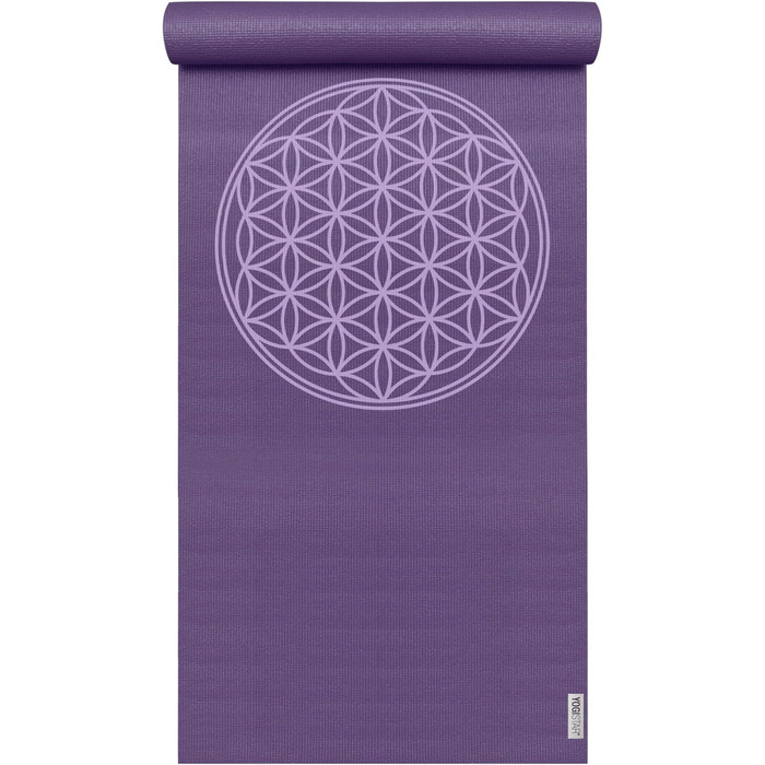 Йога-мат Yogistar Yogimat Basic Фіолетовий «Квітка життя»