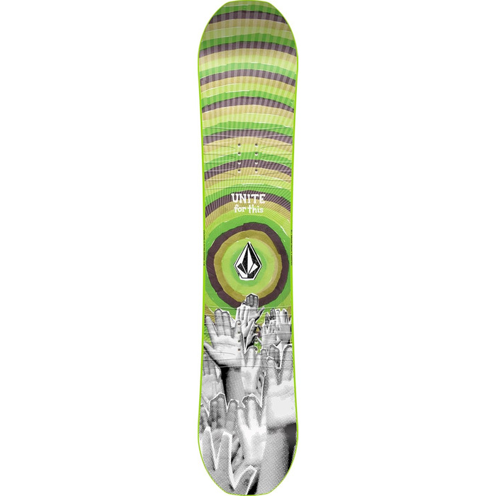 Дитяча сноуборд-дошка Nitro Ripper X Volcom 116 см, універсальна, фристайл, різнокольорова