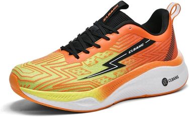 Кросівки для бігу та повсякденного носіння: чоловічі та жіночі, легкі, дихаючі, для фітнесу, тенісу, розмір 35-45 (Помаранчевий, 38 EU)