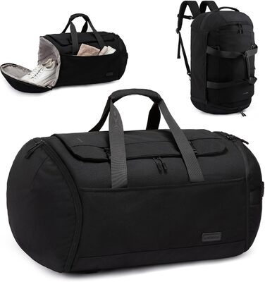 Спортивна сумка LOVEVOOK для чоловіків з відділенням для взуття, 65L, 52x45x28 см, Duffel Bag, для подорожей та спортзалу