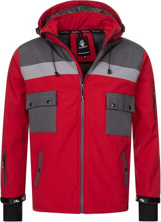 Чоловіча софтшеллова куртка Rock Creek H-292 (M, Червона) для активного відпочинку