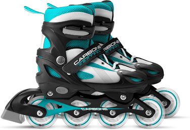 Роликові ковзани Skids Control Lightning Carbon Black, 34-37, чорний