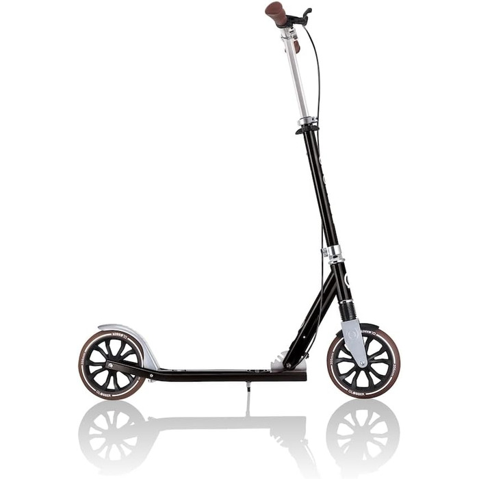 Самокат GLOBBER NL 205 Deluxe, 205 мм, ABEC 7, ручне гальмо, регульований, амортизація, складаний, чорний