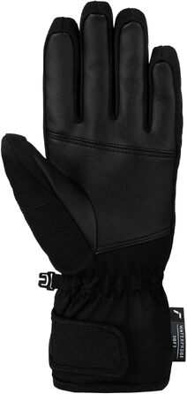 Жіночі гірськолижні рукавички Reusch Keira R-TEX® XT, чорні з леопардовим принтом, розмір 7.5