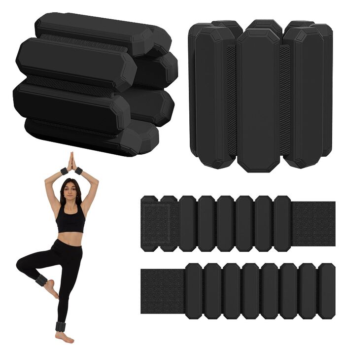 Набір манжет для збільшення ваги, 2 шт. (по 0.45 кг) - для йоги, бігу, силових тренувань, чоловіки та жінки