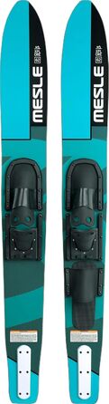 Водні лижі Mesle Combo XPlore 157 см з кріпленням, для початківців та підлітків, для буксирування на човні (блакитні)