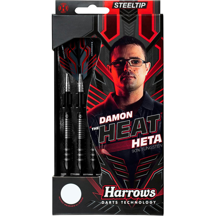 Дротики Harrows Damon Heta 90% вольфраму для дартсу, стальні