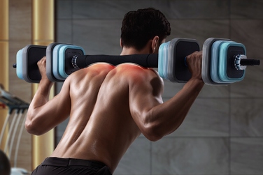 Набір розбіреміх гантелей 3 в 1 (10 кг) з грифом для тренувань вдома та в залі