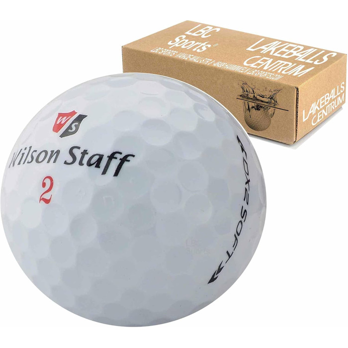 Гольф-м'ячі Wilson DX2 Duo Soft білі, преміум Lakeballs, як нові, 50 шт, для гольфу