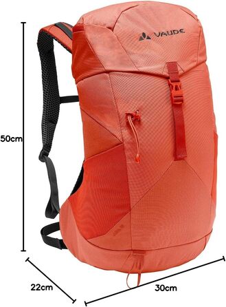 Рюкзак VAUDE Jura 18 л унісекс, туристичний, червоний
