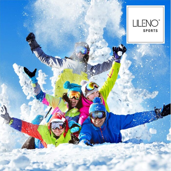 LILENO SPORTS дитячий сніговий попорутчер для катання, пластиковий санний диск для всієї родини, набір з 4 різнокольорових санок для дітей та дорослих