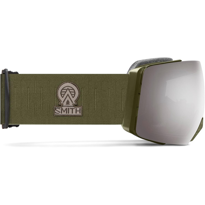 Лижна маска Smith Optics I/O MAG XL, унісекс, зелена, ChromaPop Sun Platinum Mirror, зимові окуляри