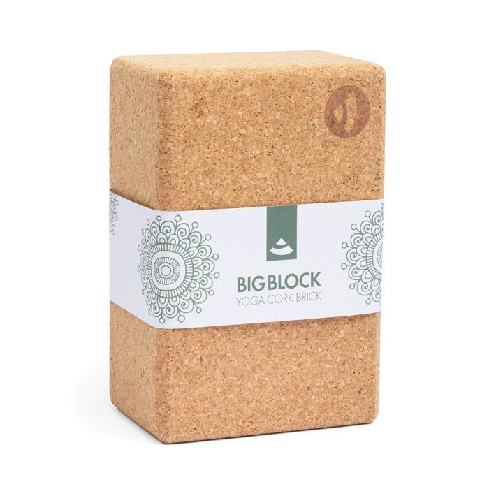 Йога-блок Bodhi з натурального корка (Extra Large) — універсальна цеглина для йоги, розтяжки та регенерації, екологічна