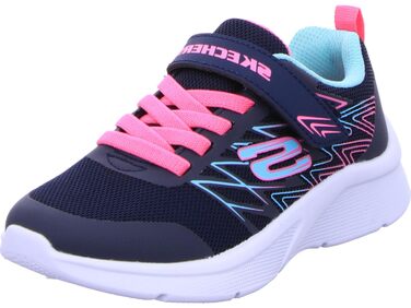 Кросівки Skechers Microspec Bold Delight для дівчаток, 31 EU, темно-сині з рожевою окантовкою