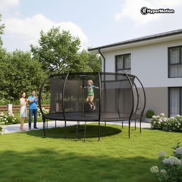 Трамплін гірчатий Hypermotion Outdoor для дітей 244/305/366/430/487 см - швидковисихаючий, водостійкий, з чудовою пружністю. Ідеальний для саду (діаметр 487 см).