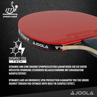 Професійна ракетка для настільного тенісу JOOLA MEGA CARBON, ITTF, карбонова, для змагань та досвідчених гравців