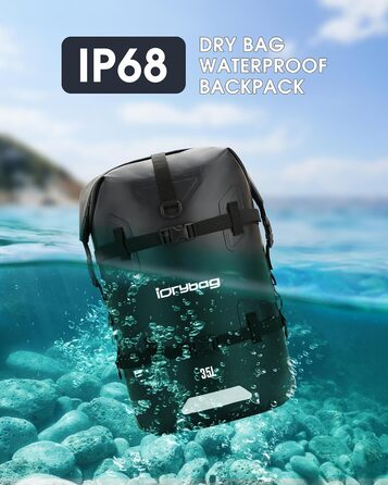 Водонепроникний рюкзак IDRYBAG 55L/35L: для каякінгу, SUP, плавання та подорожей