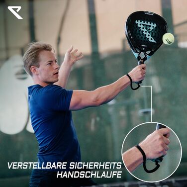 Ракетка для падел RYZE Hydra Carbon 100% - Максимальна потужність, контроль та точність (365г, EVA-18) - Унісекс, для чоловіків та жінок + Чохол