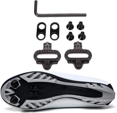 Велотуфлі для чоловіків та жінок MTB, Radsport, Mountainbike, кросівки, дихаючі, outdoor, вело, Spin, MTB, 36 EU, білі